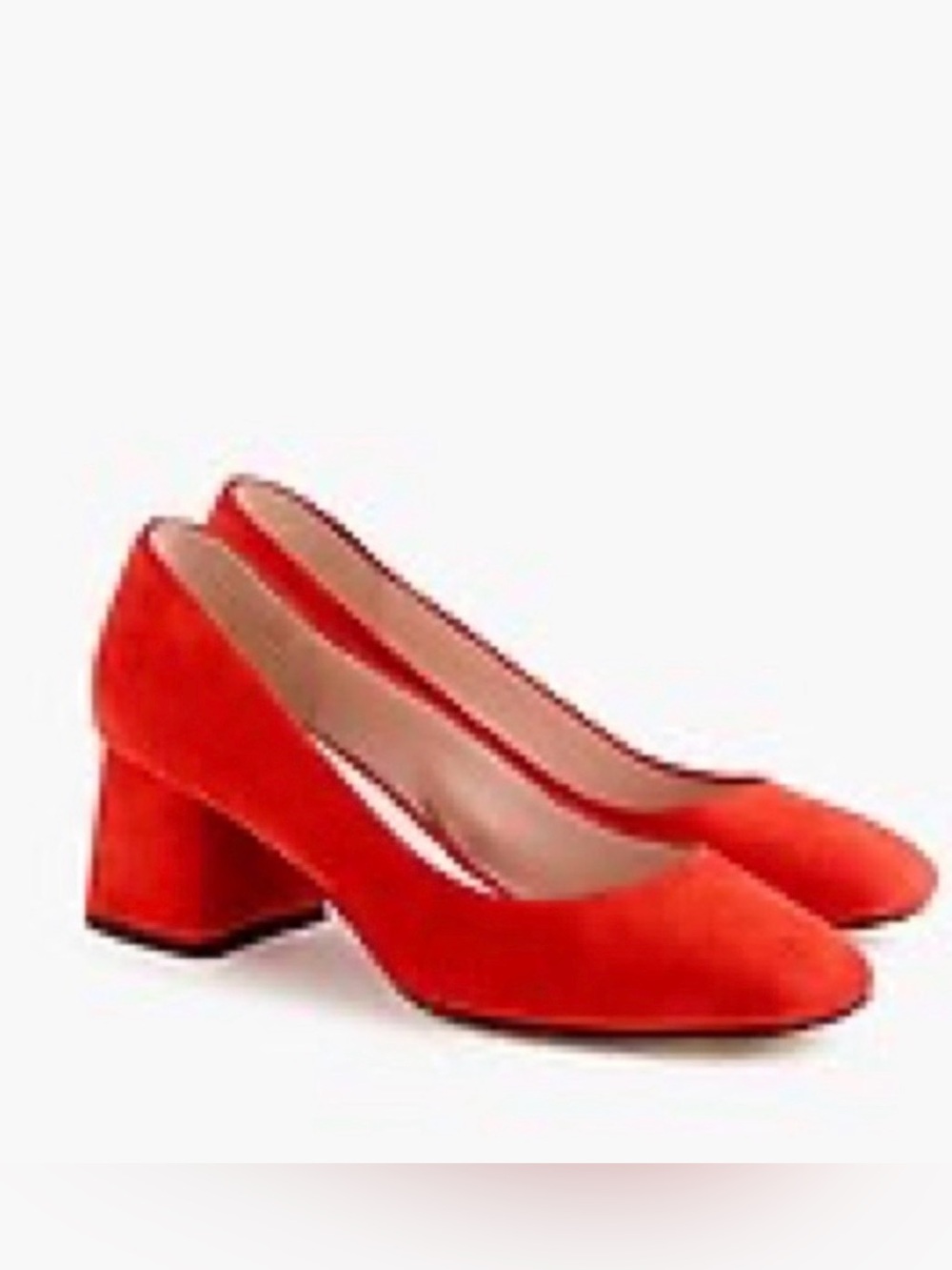J.Crew Block-heel pumps in suede